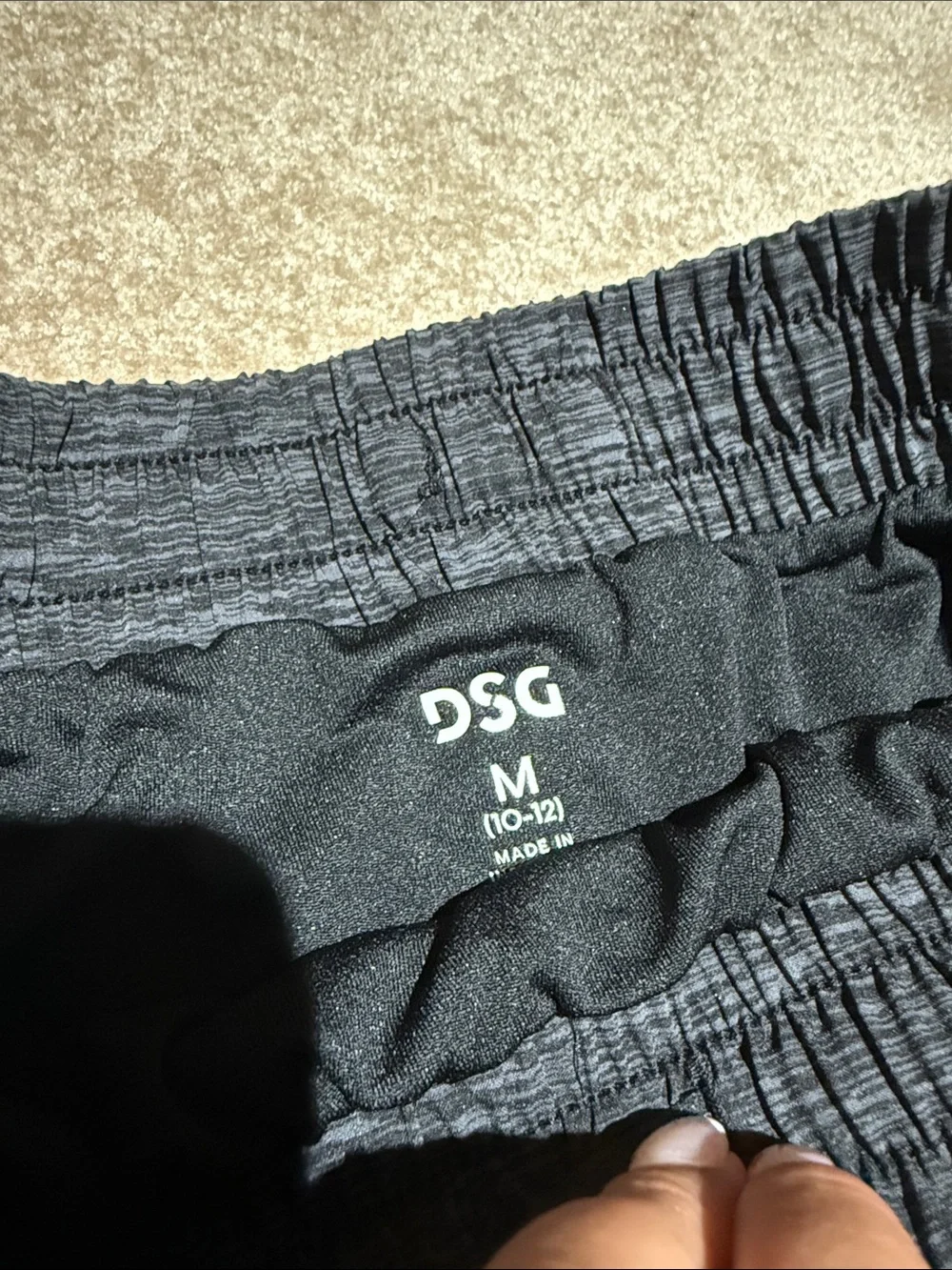 DSG Girls Black Heather Athletic Shorts